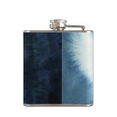 ネイビーブルー花婿介添人結婚ズ フラスク (裏面)