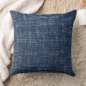 ネイビーブルー装飾用クッション クッション (ブランケット)