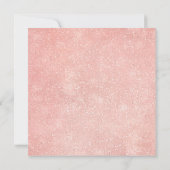 ネイビーブルー赤面ウォーターカラーフローラブライダルシャワー 招待状 (裏面)