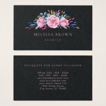 ネイビーブルー赤面ピンクフローラウォーターカラーラグジュアリー