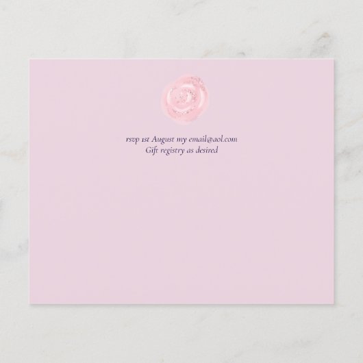 ネイビーブルー赤面ピンクロセゴ結婚ルドの予算 (裏面)