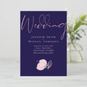 ネイビーブルー赤面ピンクロセゴ結婚ルドの予算 (スタンド正面)