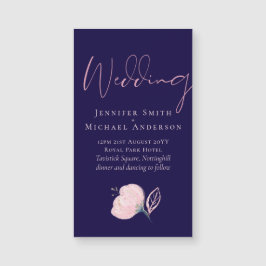 ネイビーブルー赤面ピンクロセゴ結婚ルドの予算