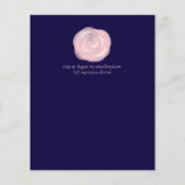 ネイビーブルー赤面ピンクロセゴ結婚ルドの予算 (裏面)