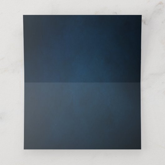 ネイビーブルー赤面ピンクローズボタニッ結婚クス プレイスカード (内部開封)