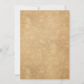 ネイビーブルー赤面ピンクローズボホジオメトリック結婚ス 招待状 (裏面)