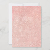 ネイビーブルー赤面ピンクローズボー結婚ホズ セーブザデート (裏面)