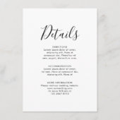 ネイビーブルー赤面ピンクローズボー結婚ホ詳細 エンクロージャーカード (正面)