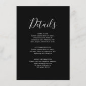 ネイビーブルー赤面ピンクローズボー結婚ホ詳細 エンクロージャーカード (正面)