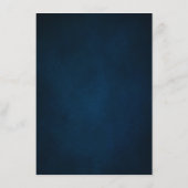 ネイビーブルー赤面ピンクローズボー結婚ホ詳細 エンクロージャーカード (裏面)