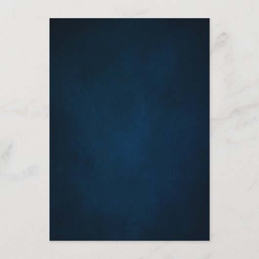 ネイビーブルー赤面ピンクローズボー結婚ホ詳細 エンクロージャーカード (裏面)