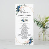 ネイビーブルー赤面フローラジオメト結婚リ プログラム (スタンド正面)