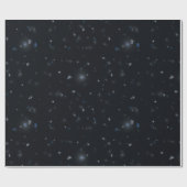 ネイビーブルー輝き ラッピングペーパー (フラット)