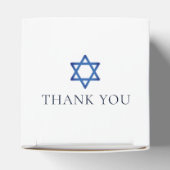 ネイビーブルー金ゴールドアゲートバー（ユダヤ教の）バル・ミツバーシックスクエアパーティー フェイバーボックス (上部)