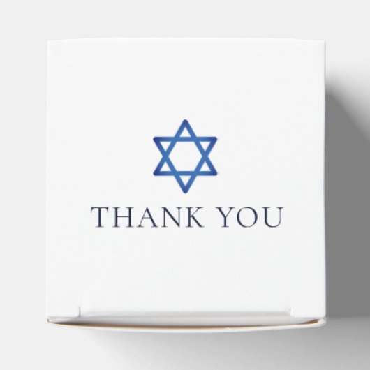 ネイビーブルー金ゴールドアゲートバー(ユダヤ教の)バル・ミツバーシックスクエアパーティー フェイバーボックス (上部)