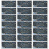 ネイビーブルー金ゴールドアゲ結婚テズゲスト住所 シール (正面)