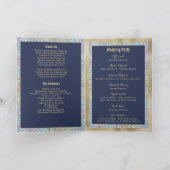 ネイビーブルー金ゴールドシルバーグリッタープログラム プログラム (内部)