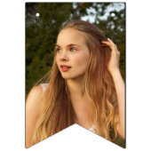 ネイビーブルー金ゴールドスパークル大学院写真パーティー バンティングフラッグ (第1の旗)