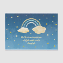 ネイビーブルー金ゴールドトゥインクルリトルスター 薄葉紙