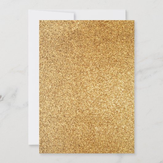 ネイビーブルー金ゴールドフローリッシュダイヤモンドリタイアメントパーティー 招待状 (裏面)