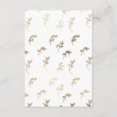 ネイビーブルー金ゴールドホワイトクラシッククレスト結婚ズ エンクロージャーカード (裏面)