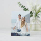 ネイビーブルー金ゴールドモダン写真展 ポストカード (スタンド正面)