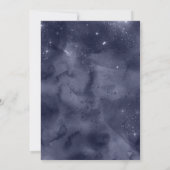 ネイビーブルー金ゴールドラグジュアリーエレガントキンセアニェラ 招待状 (裏面)