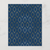 ネイビーブルー金ゴールド写真卒業 (裏面)