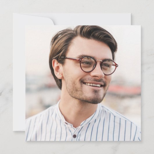 ネイビーブルー金ゴールド台本卒業生4写真卒業 案内状 (裏面)