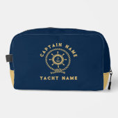 ネイビーブルー金ゴールド航海のボートホイールノット ドップキット (正面)