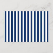 ネイビーブルー金ゴールド赤ちゃんシャワー本カード持って来る エンクロージャーカード (裏面)