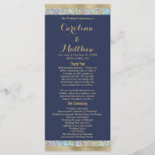 ネイビーブルー金ゴールド銀ホログラフィックグリッター プログラム (正面)