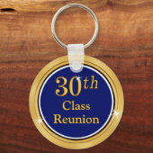 ネイビーブルー金ゴールド高校懇親会30年 キーホルダー (裏面)