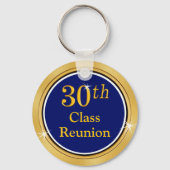 ネイビーブルー金ゴールド高校懇親会30年 キーホルダー (裏面)
