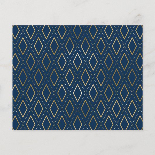 ネイビーブルー金ゴールド3写真卒業ありがとう (裏面)