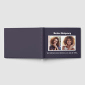 ネイビーブルー2写真卒業パーティー ゲストブック (全面)