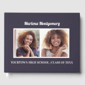 ネイビーブルー2写真卒業パーティー ゲストブック (正面)