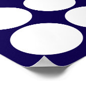 ネイビーブルー30理由We Love You誕生日Keepsake ポスター (角)