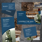 ネイビーブルー，エンジニアリング折り畳み写真パンフレット