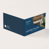 ネイビーブルー，エンジニアリング折り畳み写真パンフレット (外部)