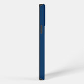 ネイビーブルー オリジナル 名前 シンプル iPhoneケース (右側面)
