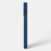 ネイビーブルー オリジナル 名前 シンプル iPhoneケース (左側面)