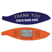 ネイビーブルー、オレンジ、コーチ感謝してい、フォトバスケットボール バスケットボール (パネル)