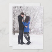 ネイビーブルー カッパー エレガント モノグラム スクリプト 結婚式招待状 招待状 (裏面)