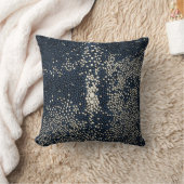 ネイビーブルー&クリームシャグレン クッション (ブランケット)