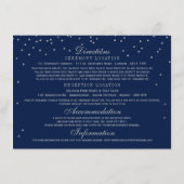 ネイビーブルー&グラムシルバー結婚紙吹雪詳細 エンクロージャーカード (裏面)