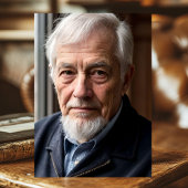 ネイビーブルー ゴールド 100歳の誕生日お祝い 招待状