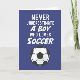 ネイビーブルー サッカーカード 子供 男の子 スポーツ 現代 カード