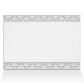 "ネイビーブルー"ダマスクテーブルのシーティングカード (内部横(上))