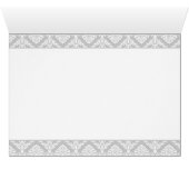 "ネイビーブルー"ダマスクテーブルのシーティングカード (内部横(下))